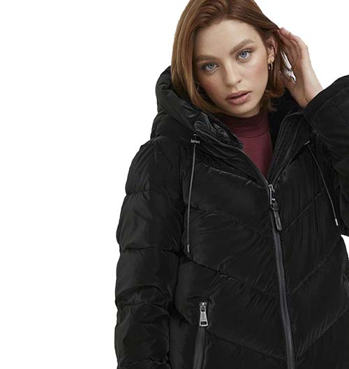 Black Hoodie Puffer Jacket