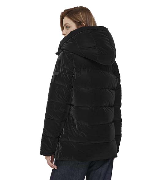 Black Hoodie Puffer Jacket