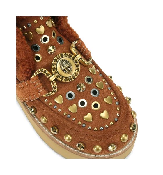 Tan Comb Suede Mansion Cosy Boots