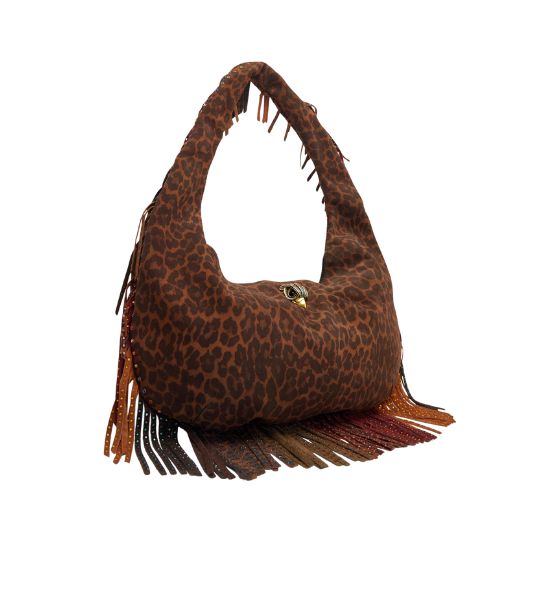Brown Shoreditch Large Hobo Fringe Bag