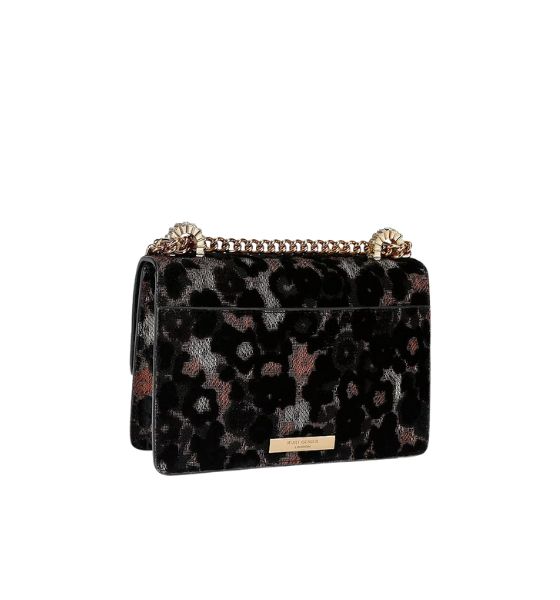 Black Suede Bow Small Shoreditch Bag