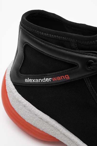 ALEXANDER WANG A1 MID-TOP SNEAKERS MESH/CALF