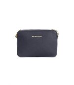 Jet Set Navy Leather Crossbody