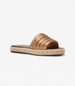 Royce Bronze Leather Slide