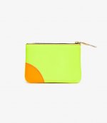 Super Fluo Pink & Yellow Leather Wallet