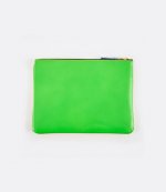Super Fluo Orange & Green Leather Wallet