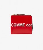 Huge Logo Red Leather Wallet