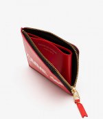 Huge Logo Red Leather Wallet