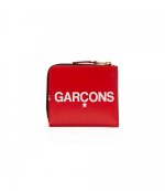 Huge Logo Red Leather Wallet
