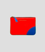 Super Fluo Orange & Green Leather Wallet