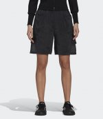 Sanded Cupro Black Shorts