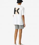 Sport Blocked K White Oversize Polo