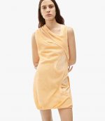 Asymetrical Tank Top Orange Dress