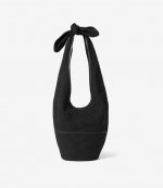 Fordable Large Black Bucket Bag