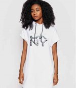 Sport White Logo Hooded Sweatdress