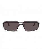 Black Metal White Logo Grey Lens Ballenciaga Eyewear