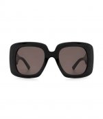 Turtle Brown Blue Lens Oversize Mask Balenciaga Eyewear
