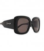 Turtle Brown Blue Lens Oversize Mask Balenciaga Eyewear