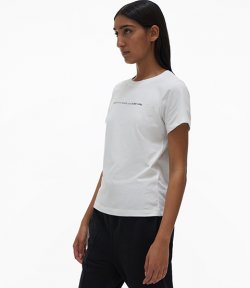 Impress W Tee Chalk White Cotton T-Shirt