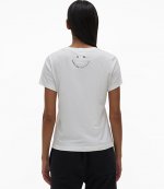 Impress W Tee Chalk White Cotton T-Shirt