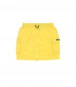 Farfala Utility Midi Yellow Skirt