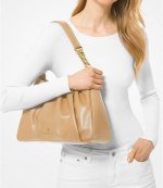 Hannah Camel Medium Shoulder Bag