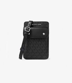 Black Logo Crossbody Bag