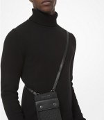 Black Logo Crossbody Bag