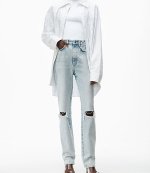Pebble Bleach Denim Pants