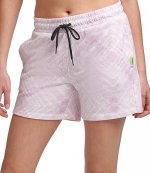 Pink White Cotton Shorts