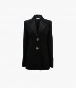 Tailored Fold Black Over Cuff Jacket