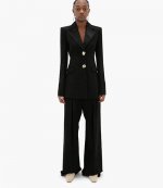 Tailored Fold Black Over Cuff Jacket