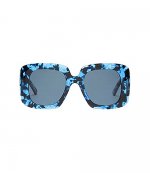 Havana Blue Lens Balenciaga Eyewear