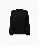 Foundation Black Tee With Puff Paint Logo