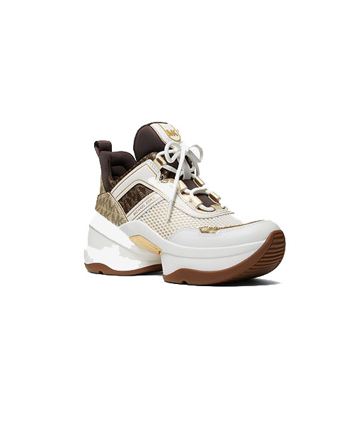 Olympia Trainer Brown Logo Sneaker