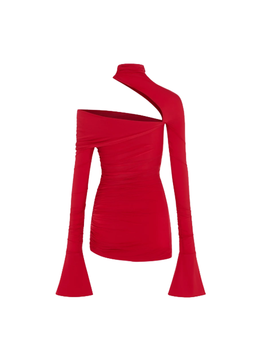 Asymmetrical Jersey Dress