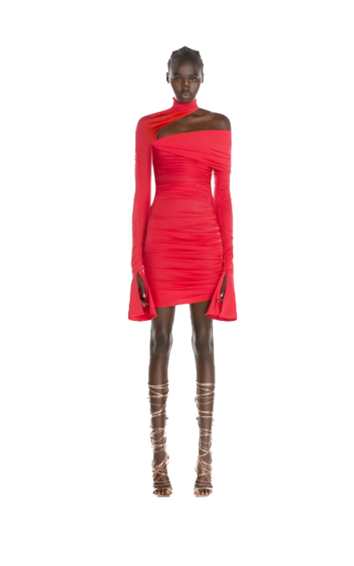 Asymmetrical Jersey Dress