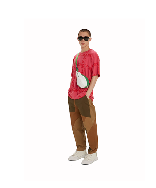 Oversize Logo Grid T-Shirt