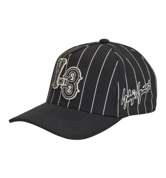 Black Pinstri Cap
