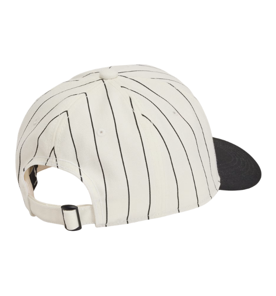 White Pinstri Cap