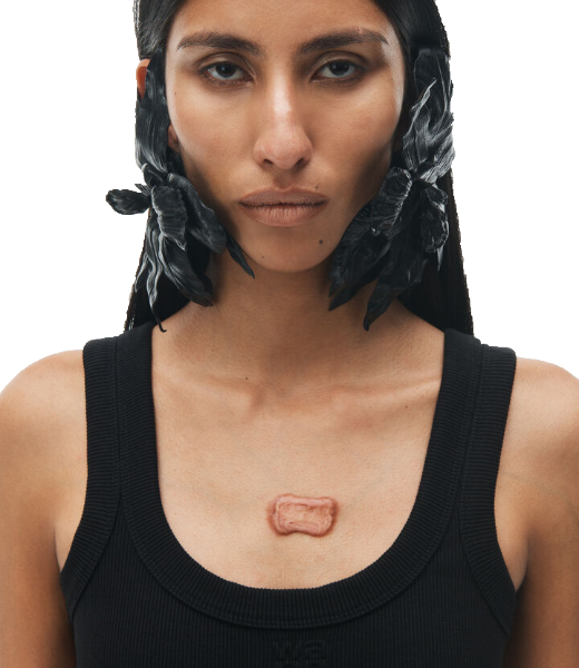 Black Maxi Tank Dress With Embossed Logo