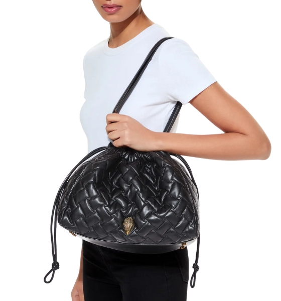 Leather Black Kensington Tote Bag