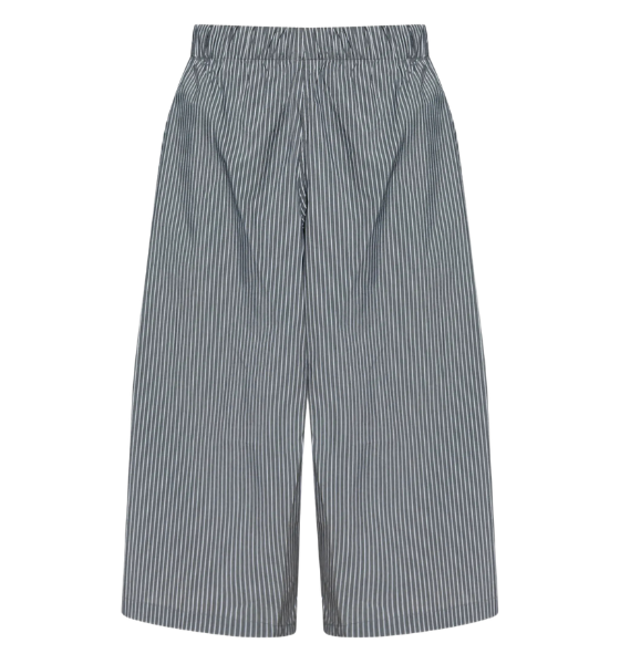 Grey Slouch Shorts Stripes