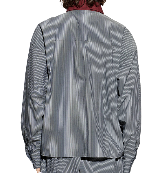 Grey Polo Swtr Stripes