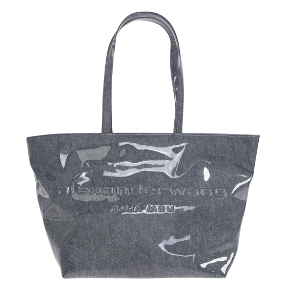 Navy Punch Large Tote Bag