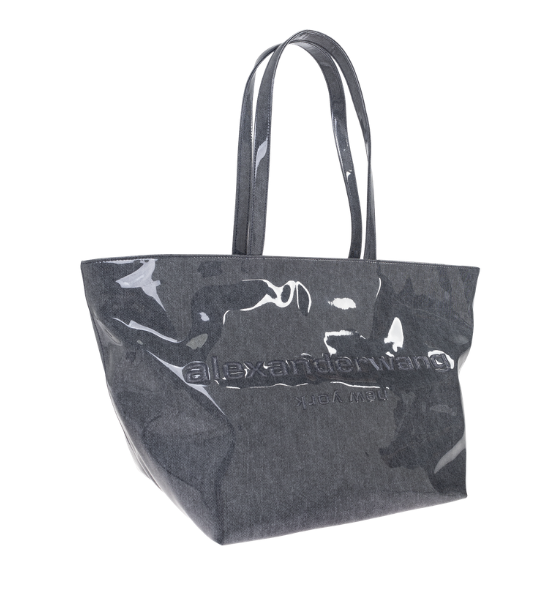 Navy Punch Large Tote Bag
