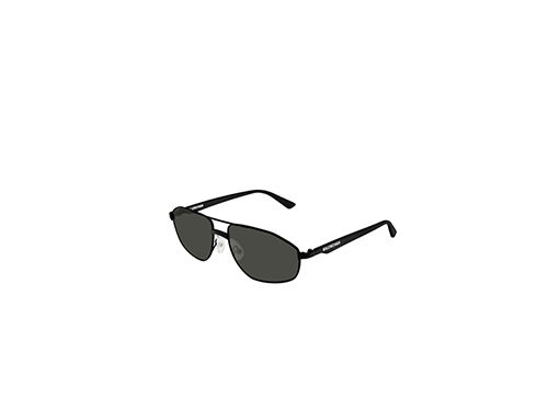 Metallic Black Sunglasses