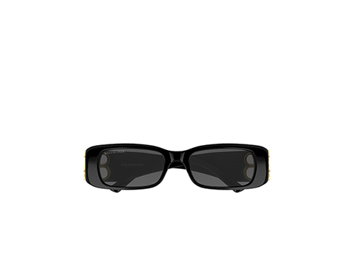 BB Black Gold Rectangular Sunglasses