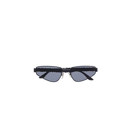 BALENCIAGA Metallic Blue Sunglasses