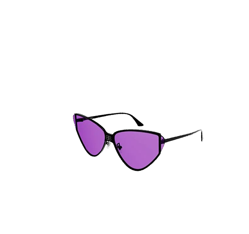 Black Violet Cat-eye Sunglasses